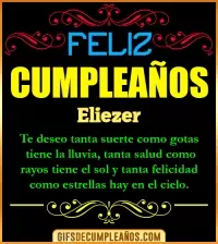 GIF Frases de Cumpleaños Eliezer